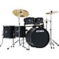 TAMA Imperialstar 6-Piece Complete Drum Set with Meinl HCS Cymbals and 22 in. Bass Drum Blacked Out Black thumbnail