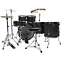 TAMA Imperialstar 6-Piece Complete Drum Set with Meinl HCS Cymbals and 22 in. Bass Drum Blacked Out Black