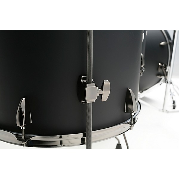 TAMA Imperialstar 6-Piece Complete Drum Set with Meinl HCS Cymbals and 22 in. Bass Drum Blacked Out Black