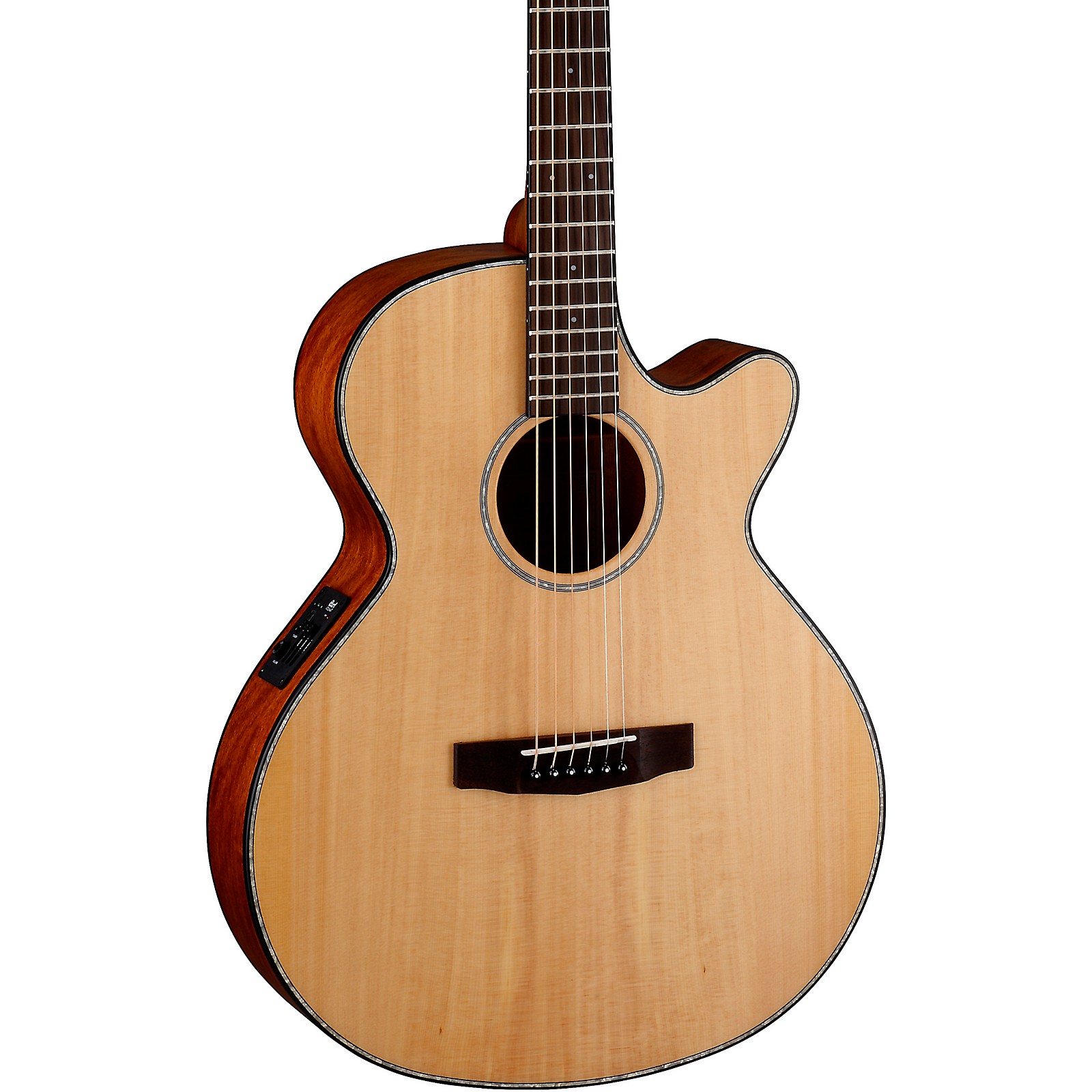 Cort SFX-Myrtlewood Solid Top Acoustic Electric Guitar With Gigbag -  Natural Glossy - The Guitar Store