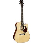 Cort Mr500e Dreadnought Cutaway Acoustic-Electric Guitar Natural for sale