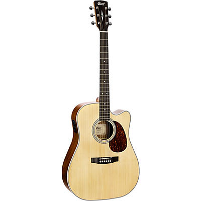 Cort Mr500e Dreadnought Cutaway Acoustic-Electric Guitar Natural for sale