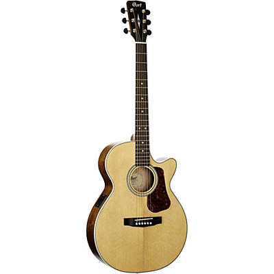 Cort L100f Luce Folk Cutaway Acoustic-Electric Guitar Natural Satin for sale