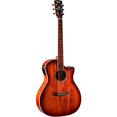 Cort Ga-Medx Grand Regal Mahogany Acoustic-Electric Guitar Natural for sale