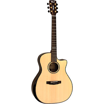 Cort Ga-Pf Grand Regal Bevel Cut Pao Ferro Acoustic-Electric Guitar Natural Satin for sale