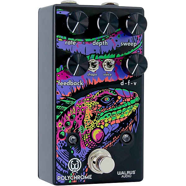 Walrus Audio Polychrome Flanger Effects Pedal Black