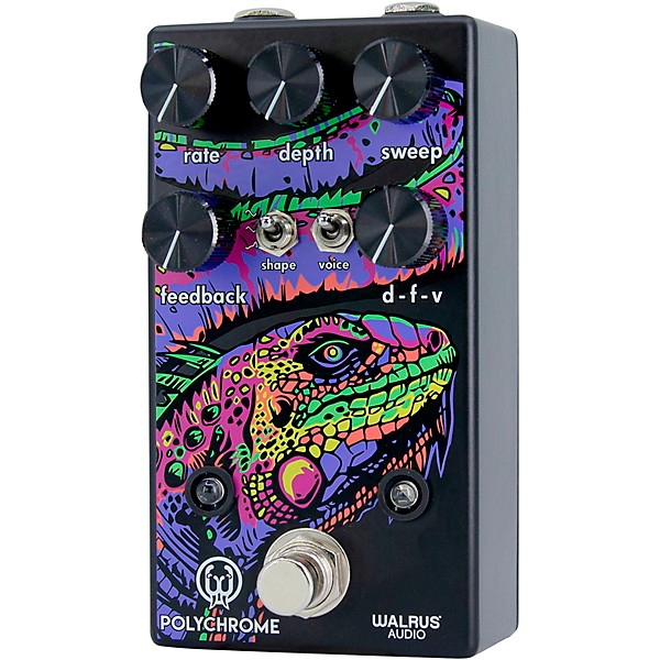 Walrus Audio Polychrome Flanger Effects Pedal Black
