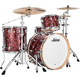 Ludwig Classic Maple 3-Piece Fab Shell Pack With 22" Bass Drum Burgundy Pearl