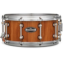 Pearl StaveCraft Makha Snare Drum 14 x 6.5 in. Hand-Rubbed Natural