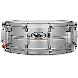 Pearl DuoLuxe Inlaid Snare 14 x 5 in. Chrome/Brass Pearl DuoLuxe Inlaid Snare 14 x 5 in. Chrome/Brass