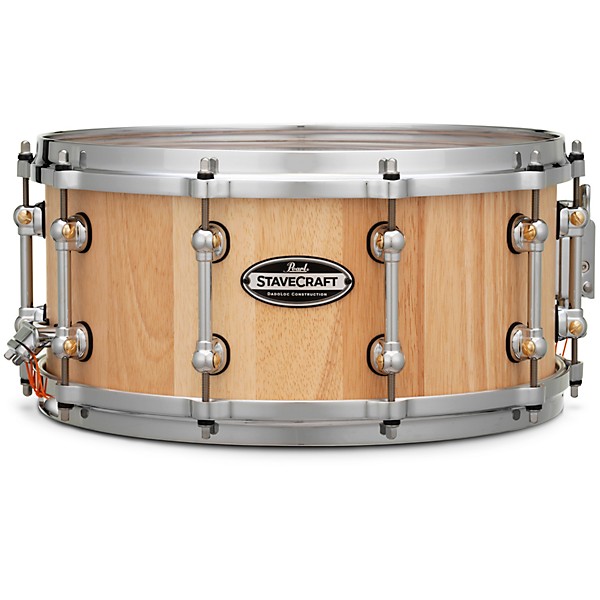Pearl StaveCraft Thai Oak Snare Drum 14 x 6.5 in. Hand-Rubbed Natural