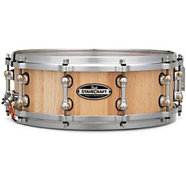 Pearl StaveCraft Thai Oak Snare Drum 14 x 6.5 in. Hand... Pearl StaveCraft Thai Oak Snare Drum 14 x 5 in. Hand-Rubbed Natural