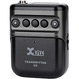 Xvive U5 Dual-Channel Wireless System for Lavalier Microphone and Audio Devices Black