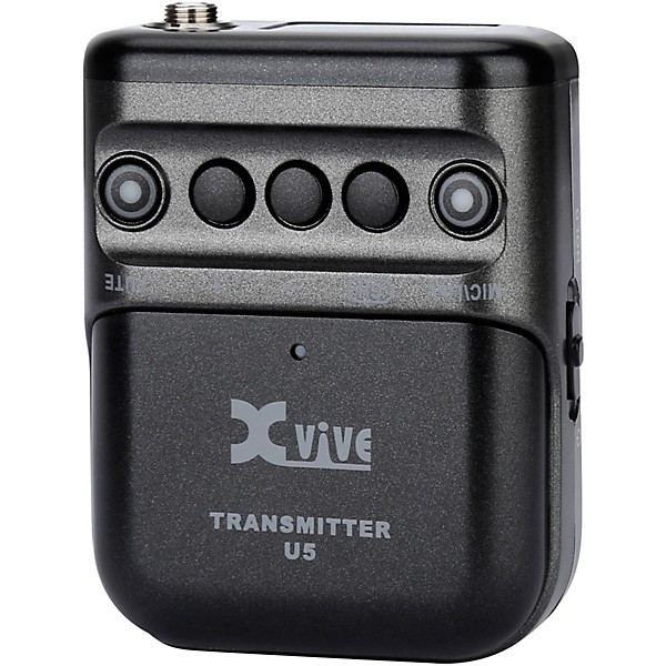 Xvive U5T2 Dual-Channel Wireless System for Lavalier Microphone and Audio Devices Black