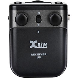 Xvive U5T2 Dual-Channel Wireless System for Lavalier Microphone and Audio Devices Black