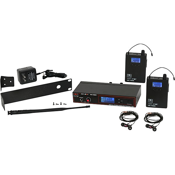 Galaxy Audio AS-1100-2 Wireless In-Ear Monitor Twin Pack System Band N