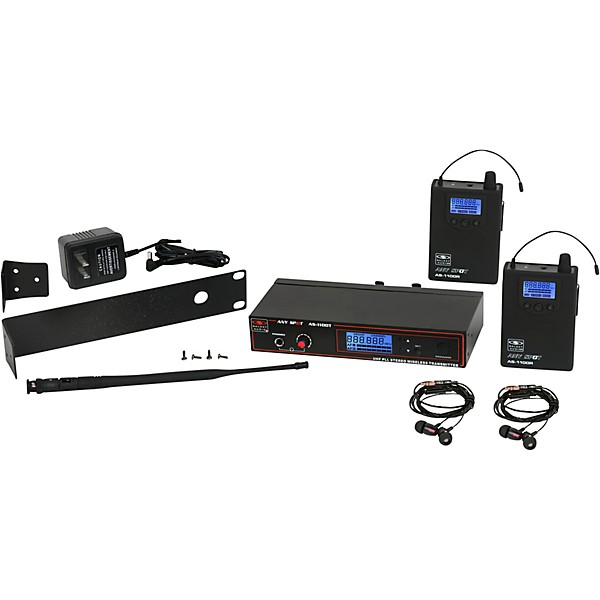 Galaxy Audio AS-1100-2 Wireless In-Ear Monitor Twin Pack System Band P2