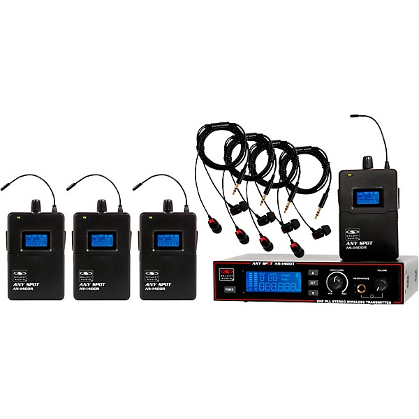 Open Box Galaxy Audio AS-1400-4 Wireless In-Ear Monitor Band Pack System Level 1 Band M