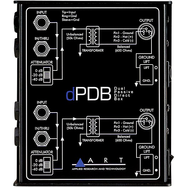 ART dPDB Dual Passive Direct Box