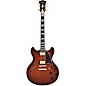 D'Angelico Excel DC XT Semi-Hollow Electric Guitar With Stopbar Tailpiece Amaretto Burst