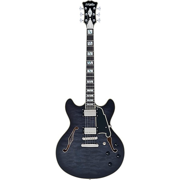 Open Box D'Angelico Limited-Edition Excel DC XT Semi-Hollow Electric Guitar With Stopar Tailpiece Level 2 Charcoal Burst 1...