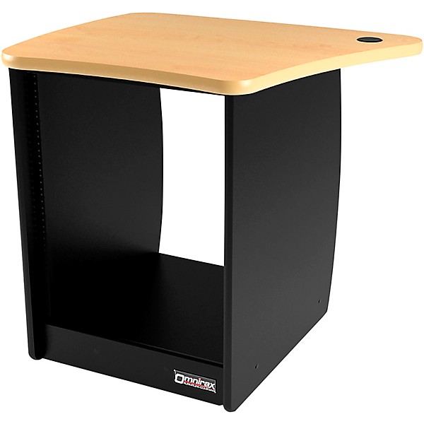 Omnirax 13-Rack Unit Left-Side Cabinet for OmniDesk Suite - Maple Maple