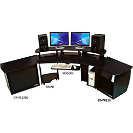 Omnirax 13-Rack Unit Right Side Cabinet for OmniDesk Suite-Maple Maple