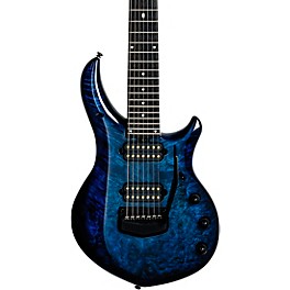 Ernie Ball Music Man John Petrucci BFR Majesty 7 Quilt Top 7-String Electric Guitar Blue Ink