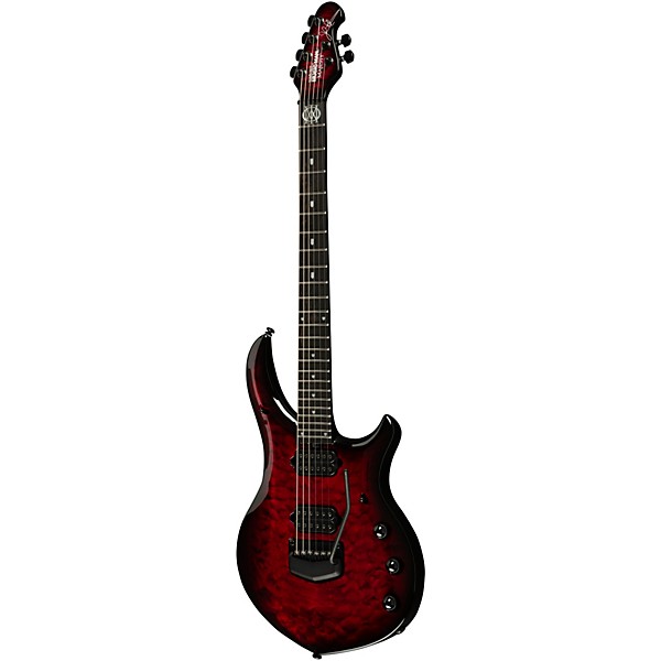 Ernie Ball Music Man Majesty 6 Quilt Top Electric Guitar Red Nebula