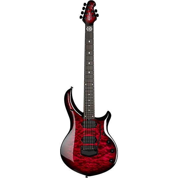 Ernie Ball Music Man John Petrucci BFR Majesty 6 Quilt Top Electric Guitar Red Nebula