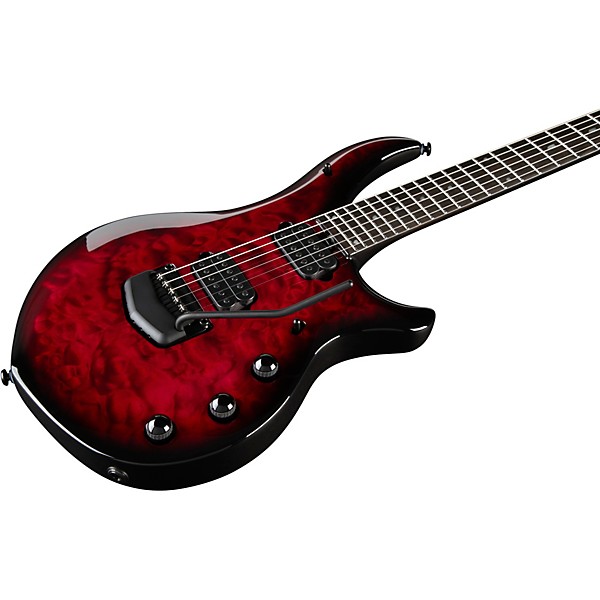 Ernie Ball Music Man John Petrucci BFR Majesty 6 Quilt Top Electric Guitar Red Nebula