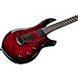 Ernie Ball Music Man John Petrucci BFR Majesty 6 Quilt Top Electric Guitar Red Nebula