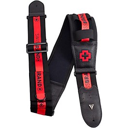 Perri's Neoprene Guitar Strap Swiss Brand - Red 3.5 in.