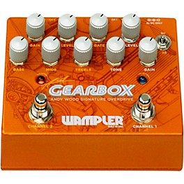 Open Box Wampler GEARBOX Andy Wood Signature Overdrive Effects Pedal Level 1 Orange