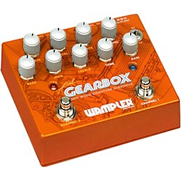 Open Box Wampler GEARBOX Andy Wood Signature Overdrive Effects Pedal Level 2 Orange 197881131371