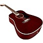 Washburn WD100DL Dreadnought Mahogany Acoustic Guitar Transparent Wine Red