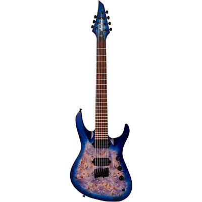 Jackson Pro Series Signature Chris Broderick Soloist Ht7p 7 String Electric Guitar Transparent Blue for sale