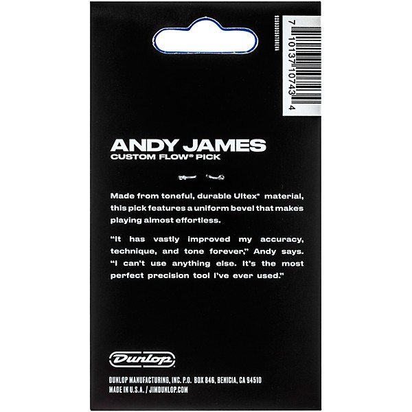 Dunlop Andy James Flow Jumbo 2.0mm Guitar Pick - 3 Pack
