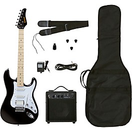 Kramer Focus Electric Guitar Starter Pack Ebony Kramer Focus Electric Guitar Starter Pack Ebony