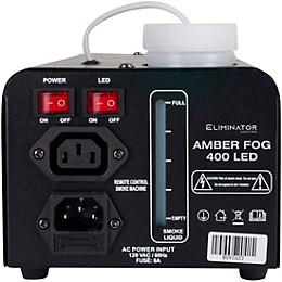 Eliminator Lighting Amber Fog 400 A 400 Watt Fog Machine With Amber LEDs On the Front To Illuminate The Fog.