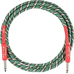 Fender Limited Edition Holiday Wreath Straight to Straight Instrument Cable 10 ft. Multi Color