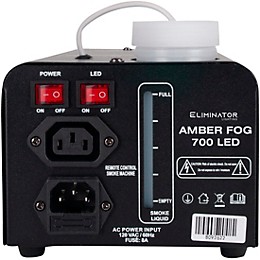Eliminator Lighting Amber Fog 700 A 700 Watt Fog Machine With Amber LED's To Illumitae The Fog