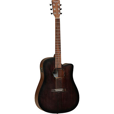 Tanglewood Crossroads Dreadnought Ce Mahogany Acoustic Electric Guitar Whiskey Barrel Burst for sale