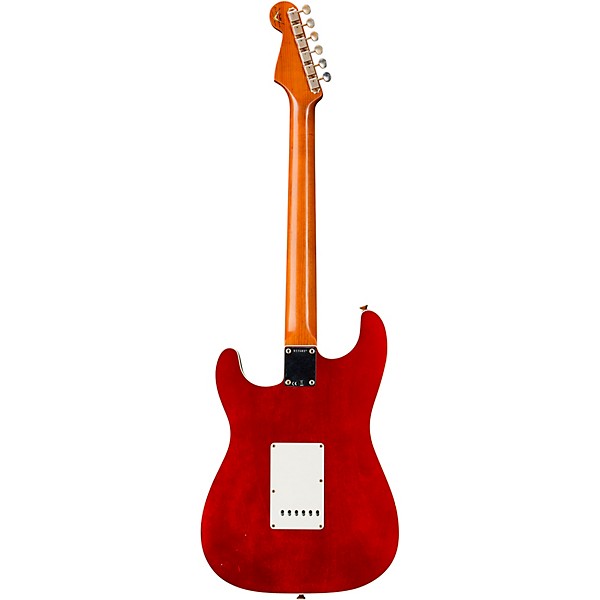 Fender Custom Shop Limited-Edition Double-Bound Stratocaster Journeyman Relic Electric Guitar Aged Candy Apple Red