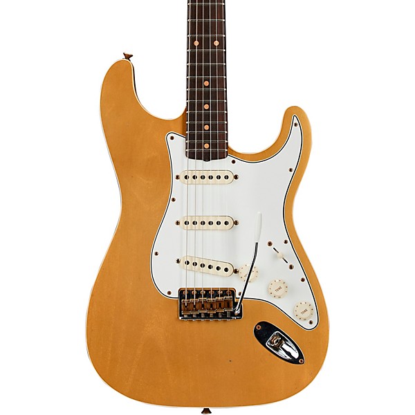 Fender Custom Shop Limited-Edition Double-Bound Stratocaster Journeyman Relic Electric Guitar Aged Aztec Gold