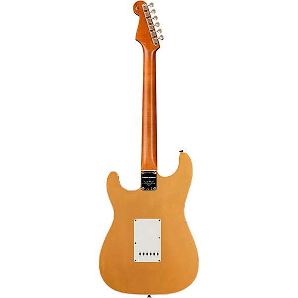 Fender Custom Shop Limited-Edition Double-Bound Stratocaster Journeyman Relic Electric Guitar Aged Aztec Gold