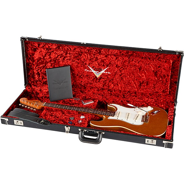 Fender Custom Shop Limited-Edition Double-Bound Stratocaster Journeyman Relic Electric Guitar Aged Aztec Gold