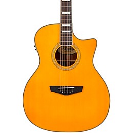 D'Angelico Premier Series Gramercy CS Cutaway Orchestra Acoustic-Electric Guitar Vintage Natural