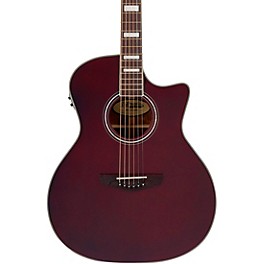 D'Angelico Premier Series Gramer... D'Angelico Premier Series Gramercy CS Cutaway Orchestra Acoustic-Electric Guitar Wine Red