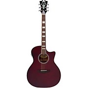 D'angelico Premier Series Gramercy Cs Cutaway Orchestra Acoustic-Electric Guitar Wine Red for sale